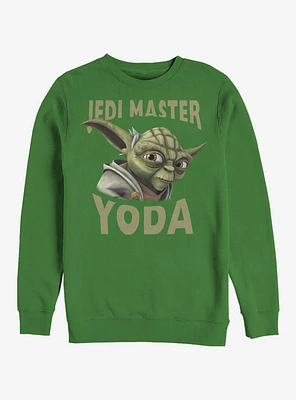 Star Wars The Clone Yoda Face Crew Sweatshirt