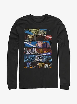 Star Wars The Clone Face Off Long-Sleeve T-Shirt