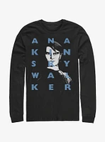 Star Wars The Clone Anakin Text Long-Sleeve T-Shirt