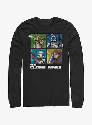 Star Wars The Clone Panel Four Long-Sleeve T-Shirt