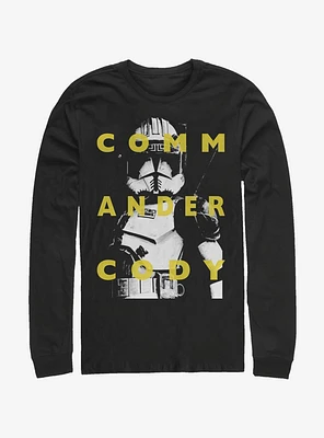 Star Wars The Clone Cody Text Long-Sleeve T-Shirt