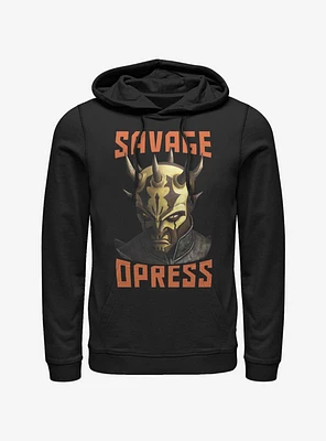 Star Wars The Clone Savage Face Hoodie