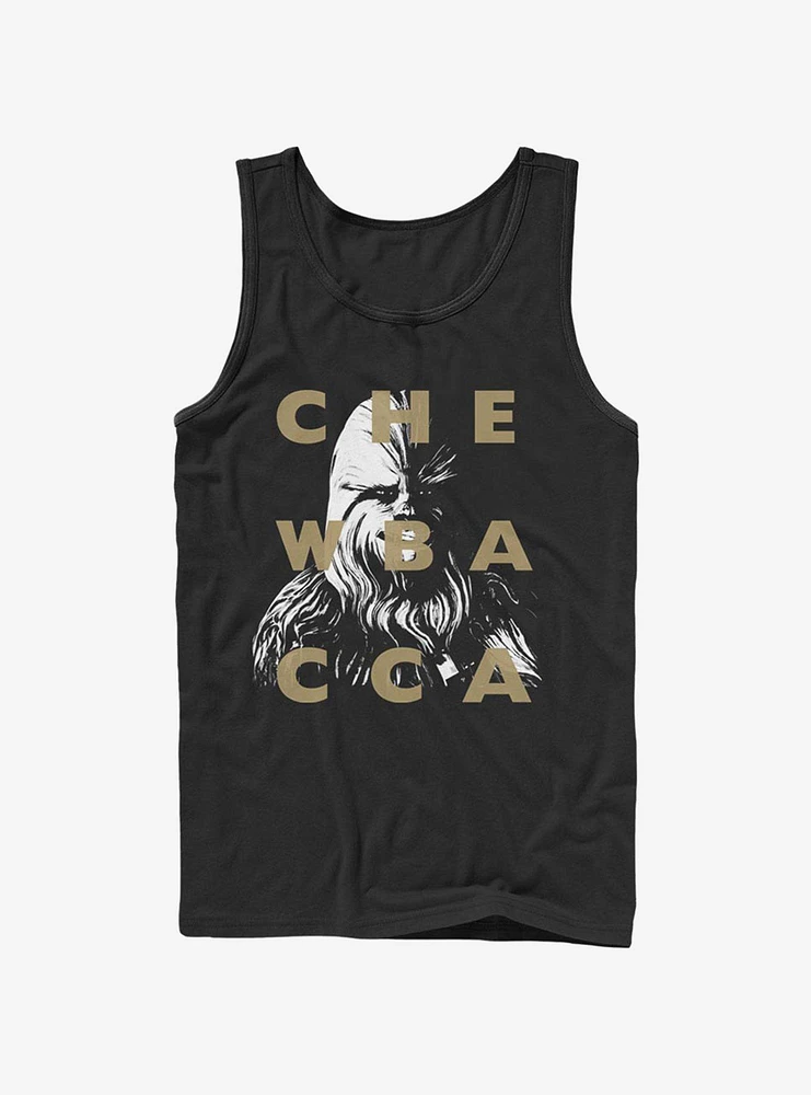 Star Wars The Clone Chewy Text Tank