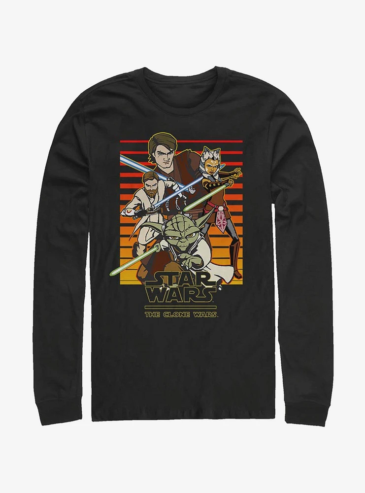 Star Wars The Clone Sun Setting Long-Sleeve T-Shirt