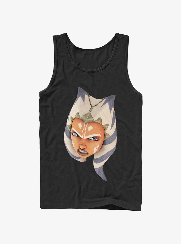 Star Wars The Clone Ahsoka Face Tank Top