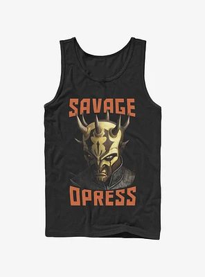 Star Wars The Clone Savage Face Tank Top