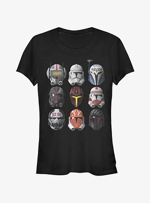 Star Wars The Clone Helmets Girls T-Shirt