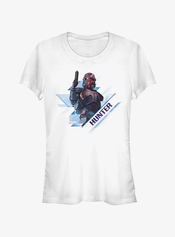 Star Wars The Clone Hunter Angled Girls T-Shirt
