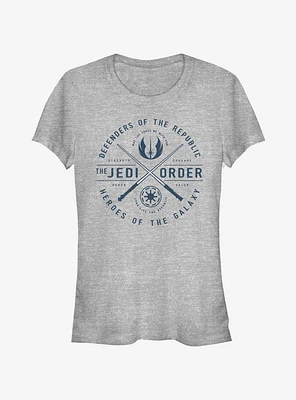 Star Wars The Clone Sabers Emblem Girls T-Shirt