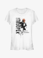 Star Wars The Clone Trooper Running Girls T-Shirt