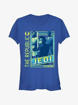 Star Wars The Clone Jedi Group Girls T-Shirt