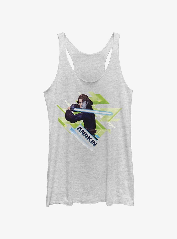 Star Wars The Clone Ani Angled Girls Tank