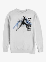 Star Wars The Clone Ahsoka Collage Crew Sweatshirt