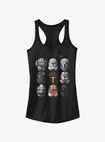 Star Wars: The Clone Wars Helmets Girls Tank Top