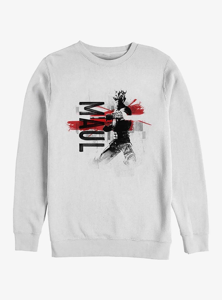 Star Wars The Clone Maul Collage Crew Sweatshirt