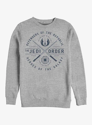 Star Wars The Clone Sabers Emblem Crew Sweatshirt