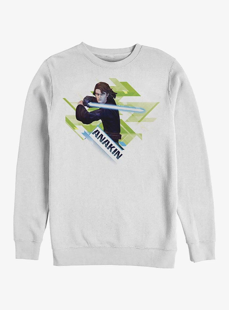 Star Wars The Clone Ani Angled Crew Sweatshirt