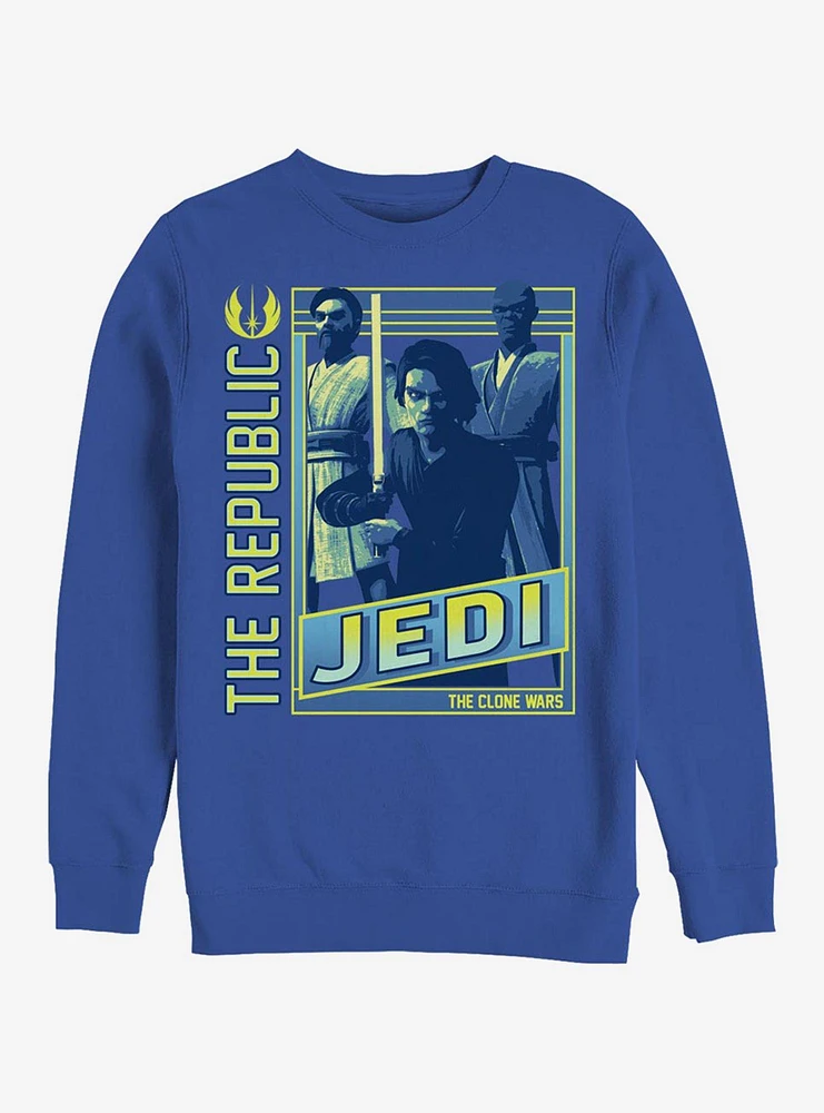 Star Wars The Clone Jedi Group Crew Sweatshirt