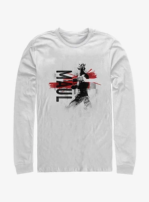 Star Wars The Clone Maul Collage Long-Sleeve T-Shirt
