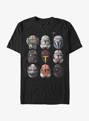 Star Wars The Clone Helmets T-Shirt