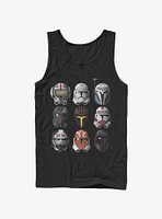 Star Wars: The Clone Wars Helmets Tank Top