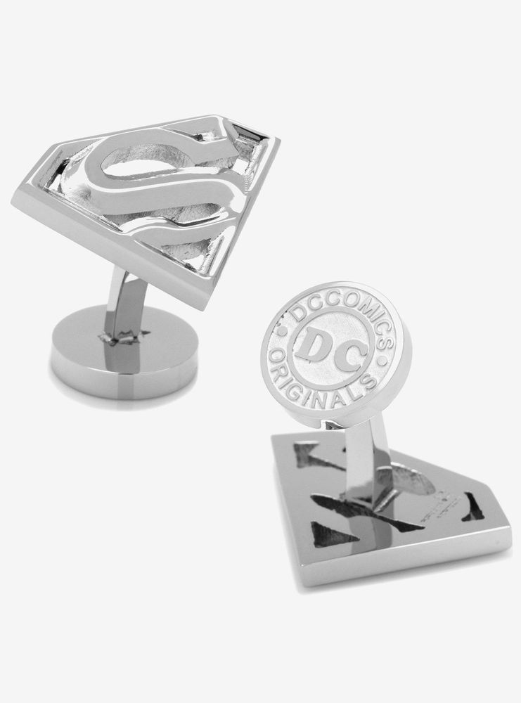 DC Comics Superman Stainless Steel Superman Cufflinks