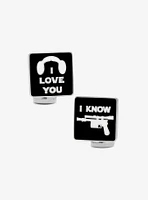 Star Wars I Love You I Know Icon Cufflinks