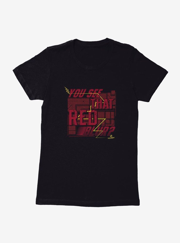 DC Comics The Flash Red Blur Womens T-Shirt