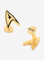 Star Trek Gold Plated Delta Shield Cufflinks