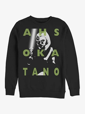 Star Wars: The Clone Wars Ahsoka Text Sweatshirt