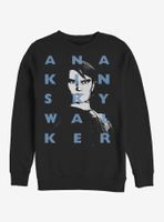 Star Wars: The Clone Wars Anakin Text Sweatshirt