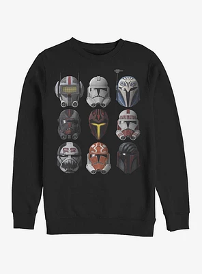 Star Wars: The Clone Wars Helmets Sweatshirt