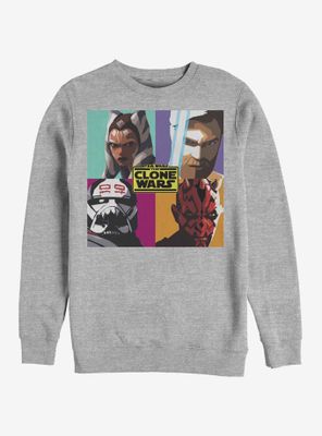 Star Wars: The Clone Wars Ahsoka Heroes Pop Art Sweatshirt