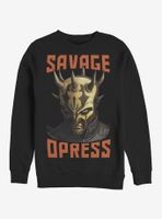 Star Wars: The Clone Wars Savage Opress Face Sweatshirt