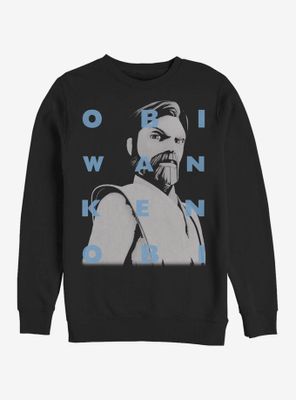 Star Wars: The Clone Wars Obi-Wan Text Sweatshirt