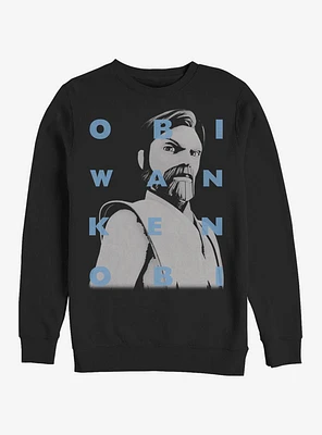 Star Wars: The Clone Wars Obi-Wan Text Sweatshirt