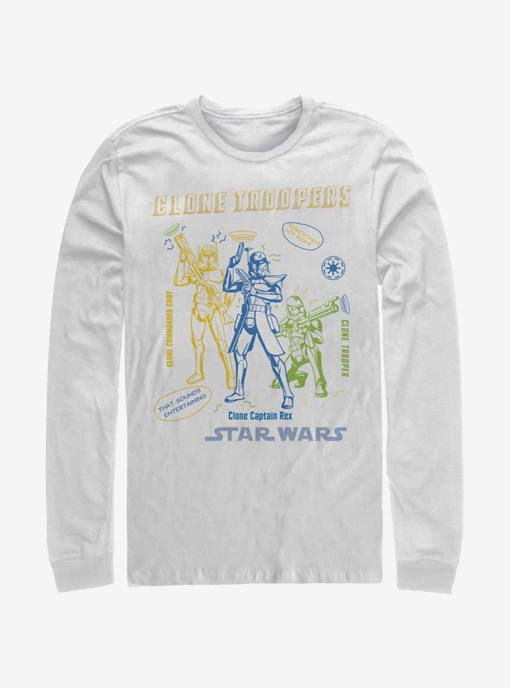 Star Wars: The Clone Wars Doodle Trooper Long-Sleeve T-Shirt