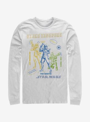 Star Wars: The Clone Wars Doodle Trooper Long-Sleeve T-Shirt