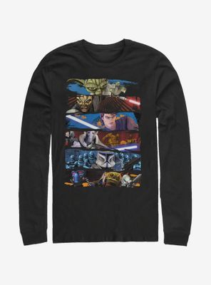Star Wars: The Clone Wars Face Off Long-Sleeve T-Shirt