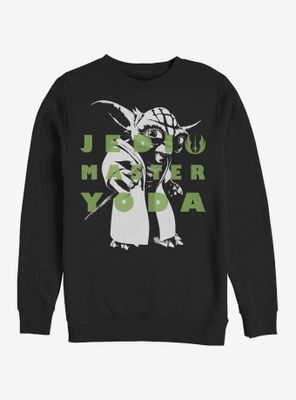 Star Wars: The Clone Wars Yoda Text Sweatshirt