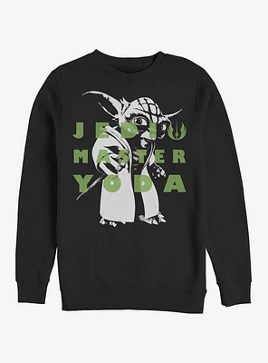 Star Wars: The Clone Wars Yoda Text Sweatshirt