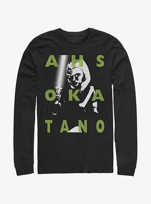 Star Wars: The Clone Wars Ahsoka Text Long-Sleeve T-Shirt