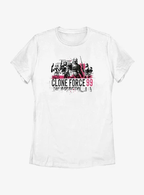 Star Wars: The Clone Wars Bad Batch Collage Womens T-Shirt