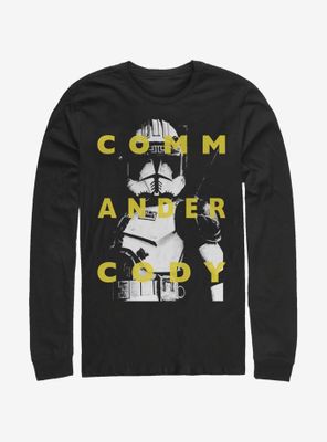 Star Wars: The Clone Wars Commander Cody Text Long-Sleeve T-Shirt