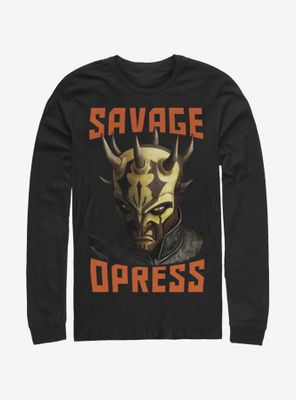 Star Wars: The Clone Wars Savage Opress Face Long-Sleeve T-Shirt