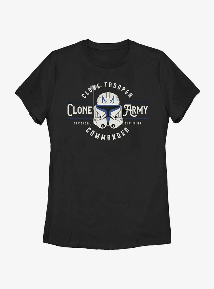 Star Wars: The Clone Wars Army Emblem Womens T-Shirt