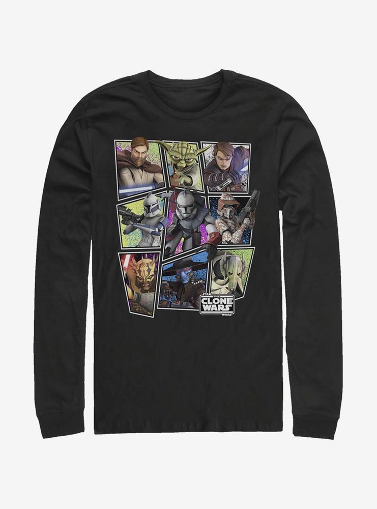 Star Wars: The Clone Wars Scattered Group Long-Sleeve T-Shirt