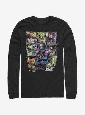 Star Wars: The Clone Wars Scattered Group Long-Sleeve T-Shirt