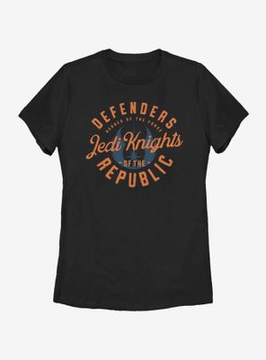 Star Wars: The Clone Wars Jedi Knights Emblem Womens T-Shirt