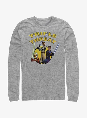 Star Wars: The Clone Wars Ahsoka Light Side Triple Threat Long-Sleeve T-Shirt